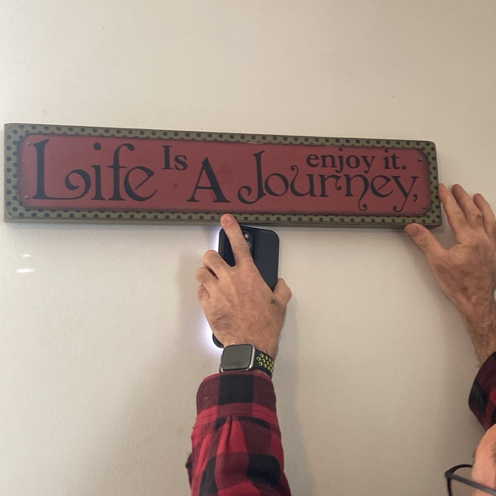 Life Is A Journey Enjoy It Wood Plaque